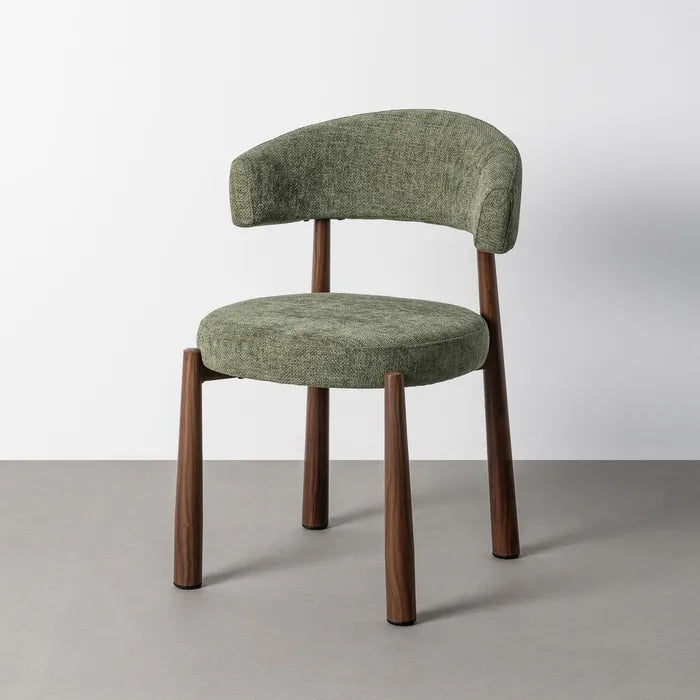 Silla verde tejido-metal contract 56 X 54 X 81 cm