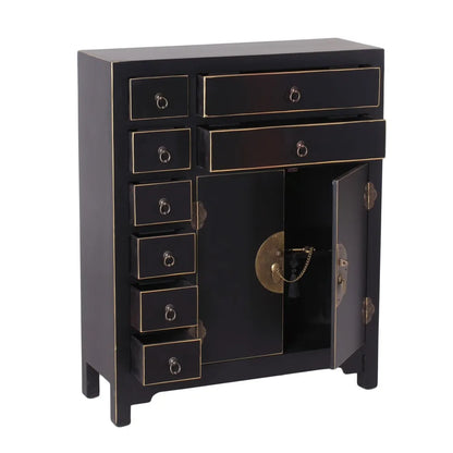 Mueble auxiliar negro 73 X 26 X 90 cm
