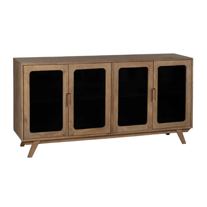 Aparador natural madera de mango salón 162 X 41 X 83 cm