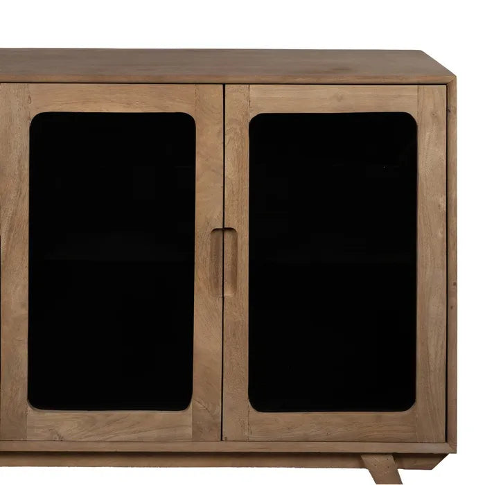 Aparador natural madera de mango salón 162 X 41 X 83 cm