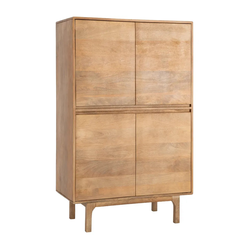 ARMARIO NATURAL MADERA DE MANGO SALÓN 90 X 45 X 145 CM
