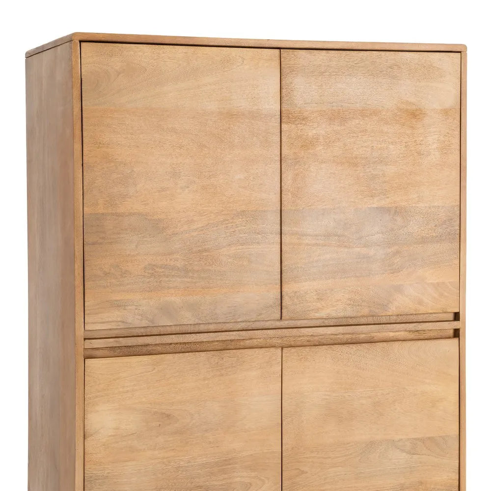 ARMARIO NATURAL MADERA DE MANGO SALÓN 90 X 45 X 145 CM