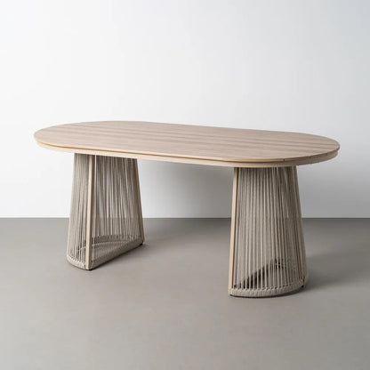 Mesa comedor  polywood-pe ratán exterior 180 X 90 X 76,50 cm