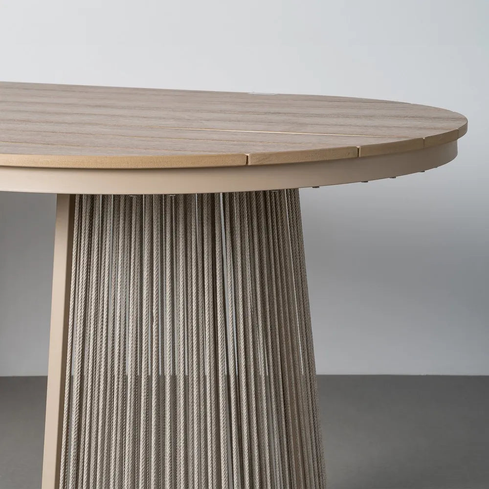 Mesa comedor  polywood-pe ratán exterior 180 X 90 X 76,50 cm