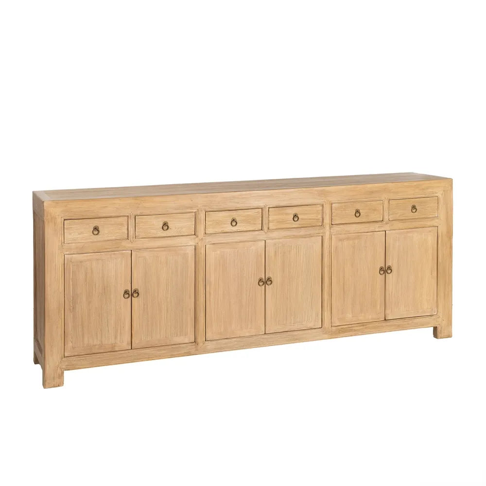 Aparador madera de pino salón 240 X 44 X 94 cm