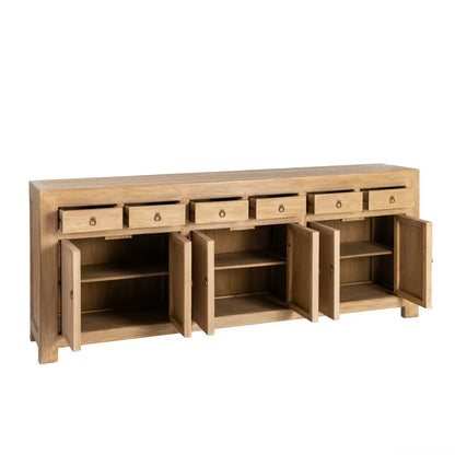 Aparador madera de pino salón 240 X 44 X 94 cm