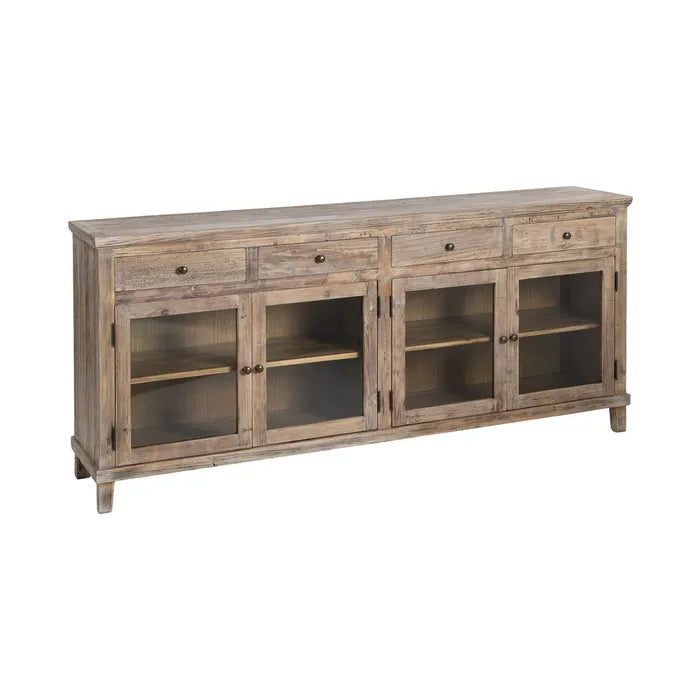 Aparador madera de pino salón 200 X 42 X 88 cm