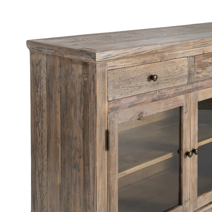 Aparador madera de pino salón 200 X 42 X 88 cm