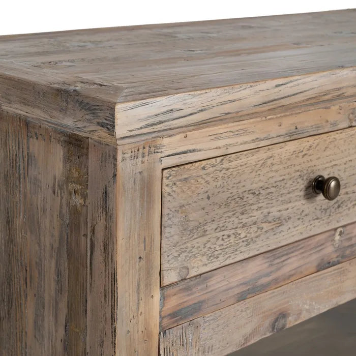 Aparador madera de pino salón 200 X 42 X 88 cm