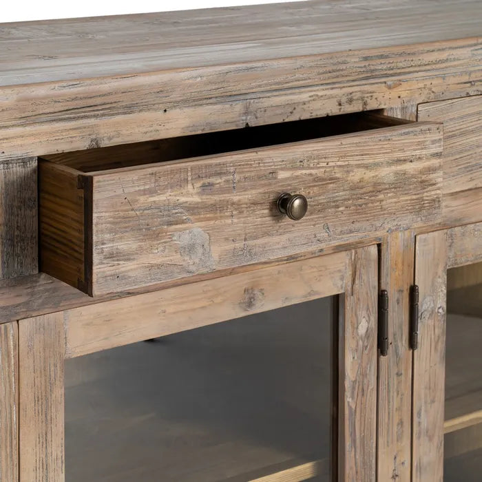 Aparador madera de pino salón 200 X 42 X 88 cm