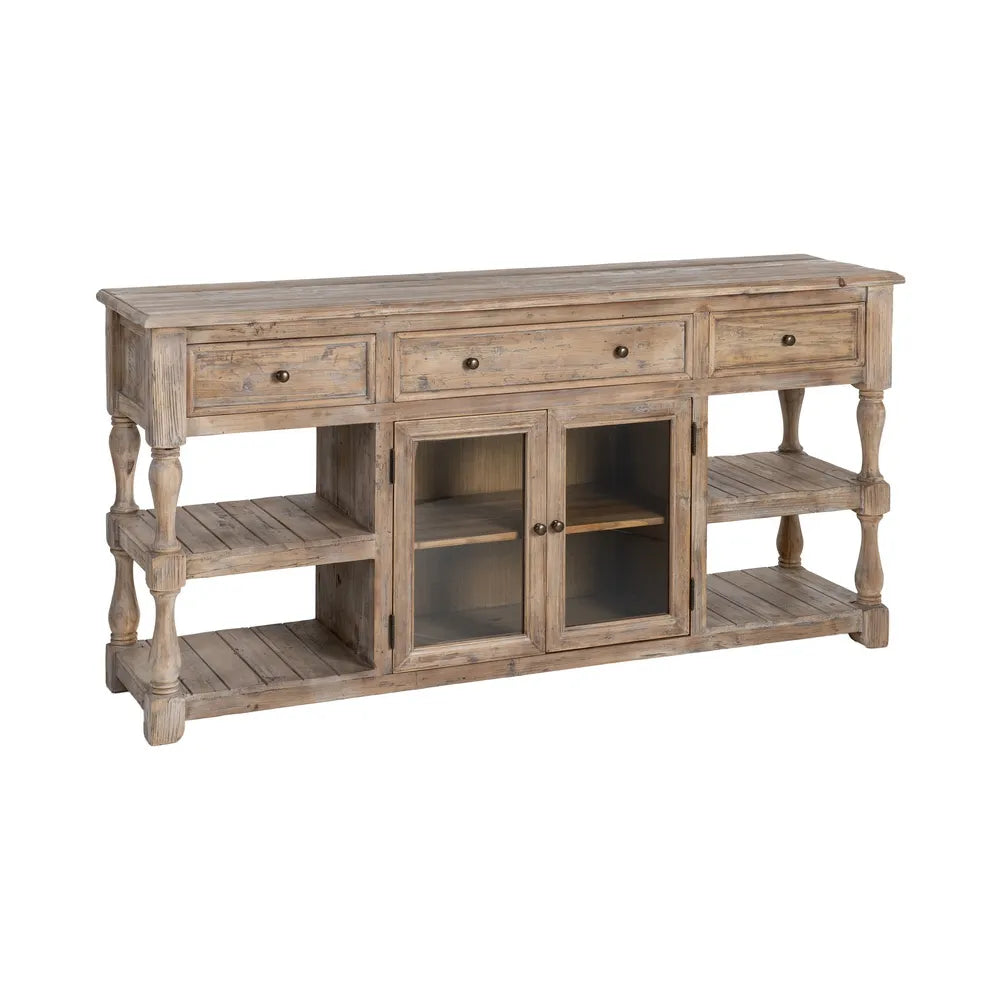 Aparador madera de pino salón 180 X 45 X 88 cm