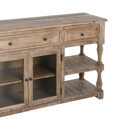 Aparador madera de pino salón 180 X 45 X 88 cm