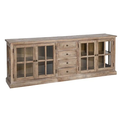 Aparador madera de pino salón 220 X 45 X 80 cm