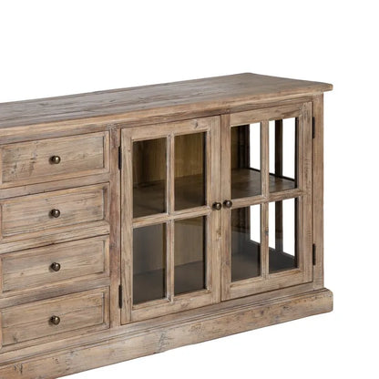 Aparador madera de pino salón 220 X 45 X 80 cm