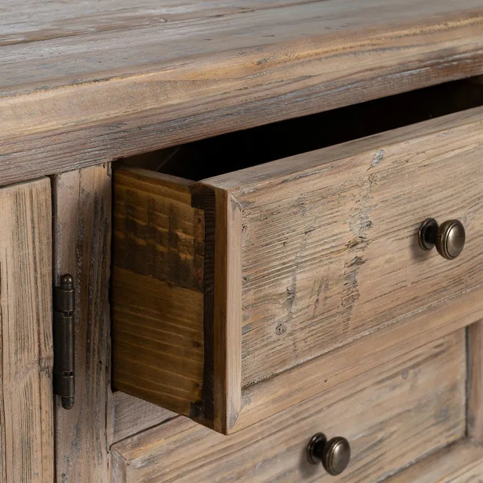 Aparador madera de pino salón 220 X 45 X 80 cm