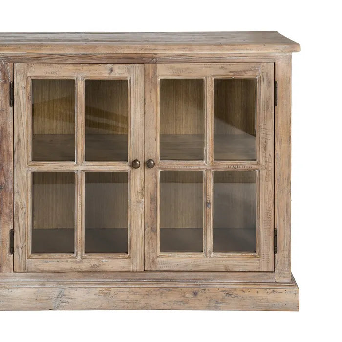 Aparador madera de pino salón 220 X 45 X 80 cm