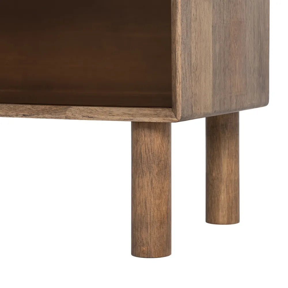 VITRINA MARRÓN MADERA-CRISTAL 70 X 40 X 100 CM