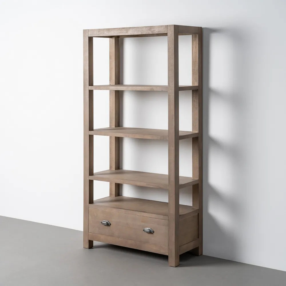 Estantería natural madera de pino 90 X 40 X 180 cm