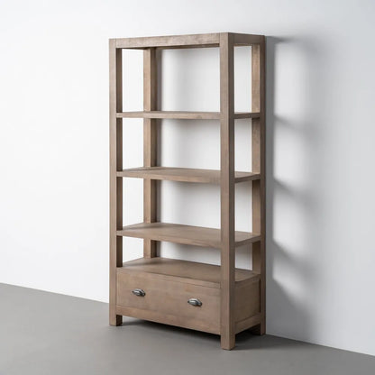 Estantería natural madera de pino 90 X 40 X 180 cm