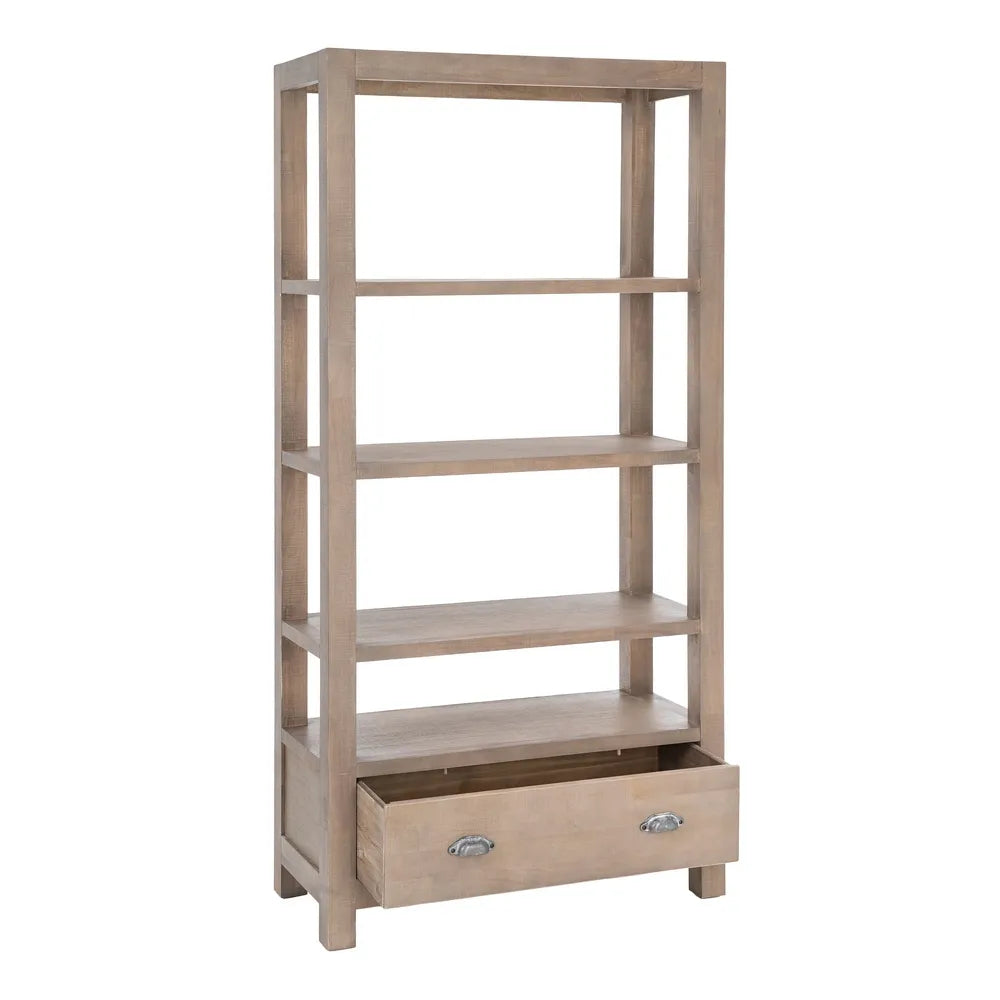 Estantería natural madera de pino 90 X 40 X 180 cm