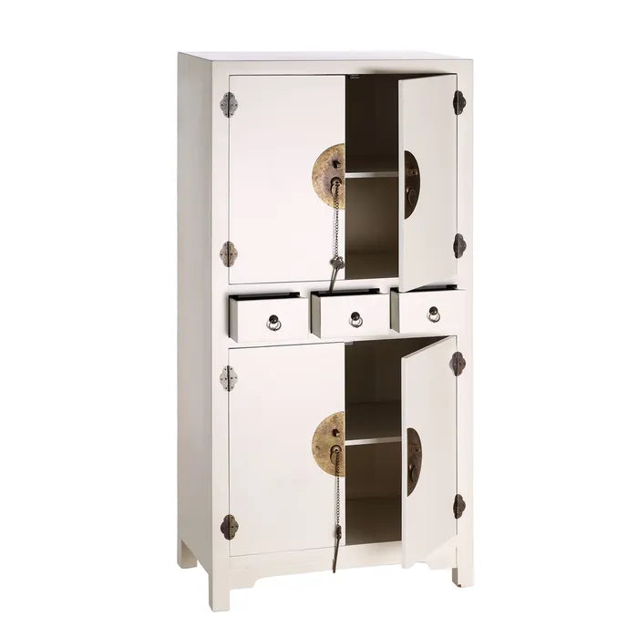 Mueble auxiliar blanco 63 X 33 X 131 cm