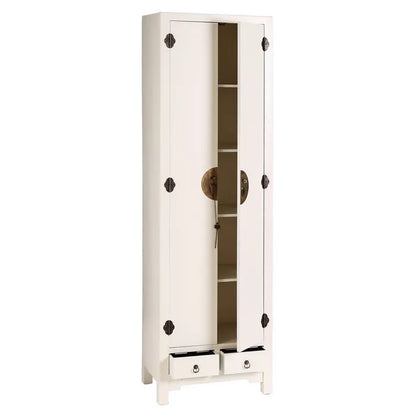 Amario 2 puertas y 2 cajones blanco 55 X 33 X 185 cm