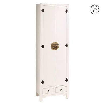 Amario 2 puertas y 2 cajones blanco 55 X 33 X 185 cm