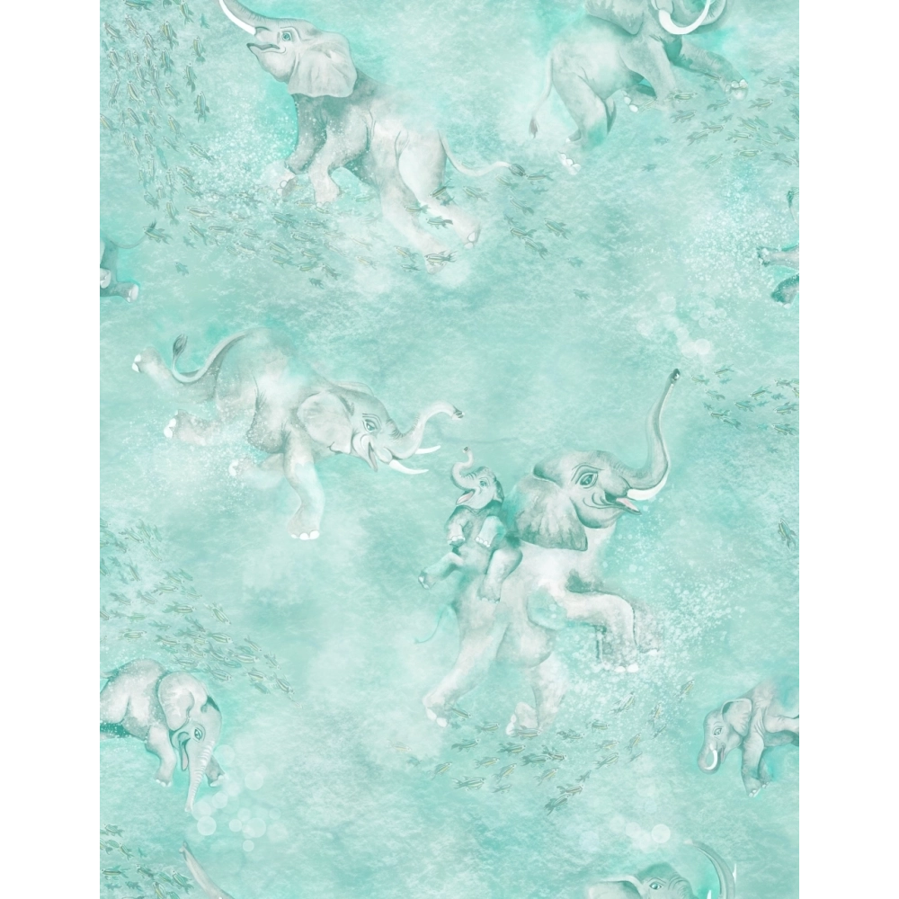 Papel Pintado Elephant Breaststroke - AngelInspirationShop